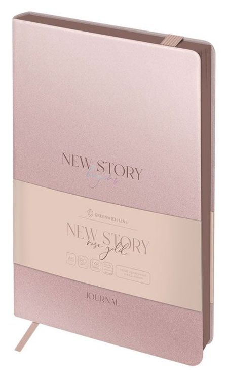 Ежедневник Greenwich Line New Story Rosegold недатированный А5, 136 л