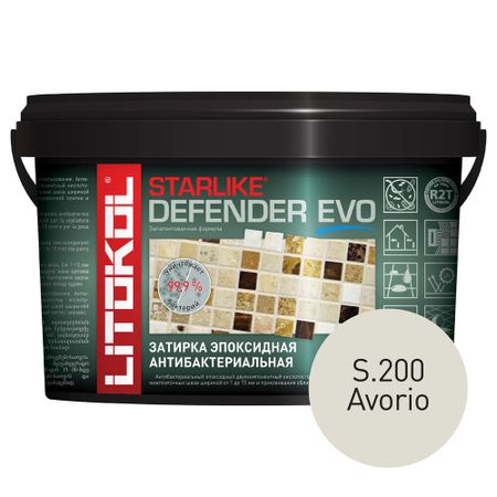 Затирка эпоксидная Litokol Starlike Defender Evo s.200 слоновая кость 1 кг
