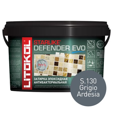 Затирка эпоксидная Litokol Starlike Defender Evo s.130 серый бетон 1 кг борис васильевич болотов здоровье человека в нездоровом мире 2 е изд