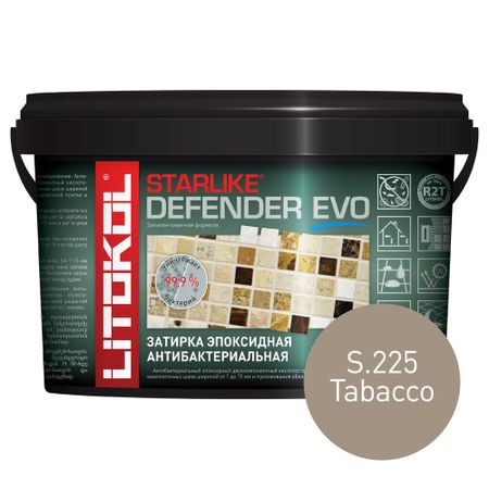 Затирка эпоксидная Litokol Starlike Defender Evo s.225 табачный 1 кг борис васильевич болотов здоровье человека в нездоровом мире 2 е изд