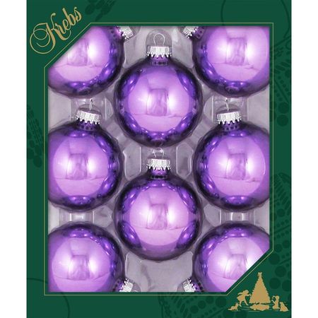 Набор шаров новогодних Krebs int CBK02302 8 шт 67 мм фиолетовые ромен пюжоль венсан ко уно ушастый неопознанный объект