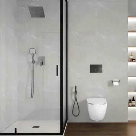 Глазурованный керамогранит Laparet Pietra Blanco 60x120 см 1.44 м² матовый цвет светло-серый