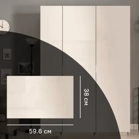 Дверь для шкафа Лион 59.6x38x1.6 см ЛДСП цвет бежевый задний багажник подъемная дверь поддержка открывания люка для audi a5 f5 s5 rs5 8 вт sportback 2016 2024 электрические газовые стойки задней двери