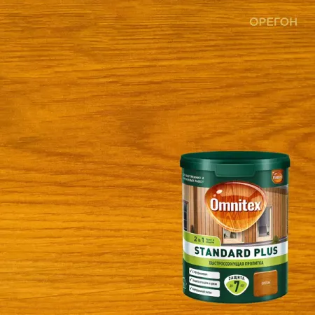 Защитно-декоративный антисептик лессирующий Omnitex Standard Plus полуматовый орегон 0.9 л планка торцевая masterdeck 130х9хх3000мм дпк орегон