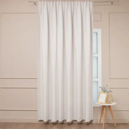 Штора на ленте димаут 200x295 см цвет шампань