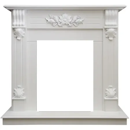 Обрамление Ottawa Std/Eug для электрического очага цвет белый с золотом