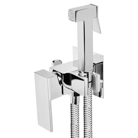 Гигиенический душ KONSENSA Прато скрытый монтаж, набор со смесителем, цвет хром