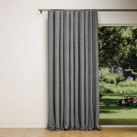 Штора на ленте Miamoza Елочка 200x280 см цвет серый