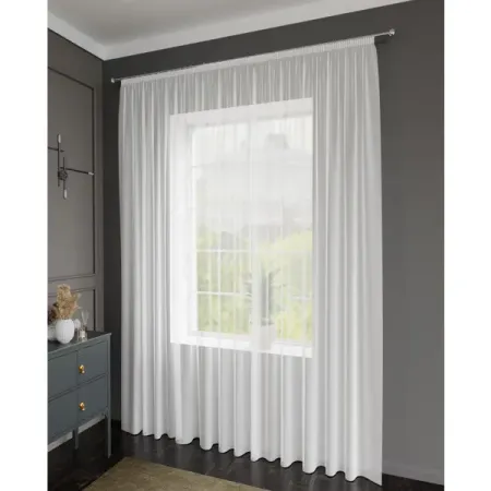 Тюль на ленте Miamoza Silky 300x280 см цвет белый