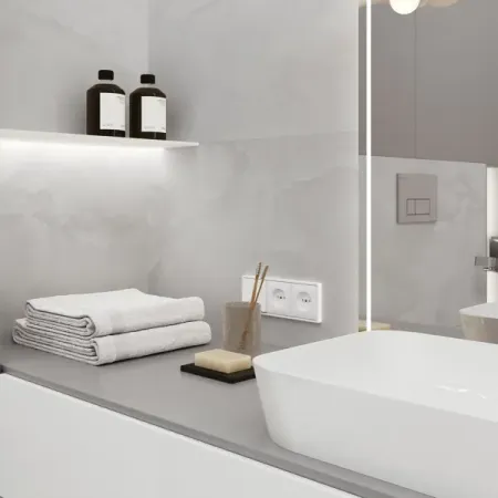 Глазурованный керамогранит Laparet Onyx Silk Grey 60x120 см 1.44 м² сатинированный цвет светло-серый установочных болтов grey eteri din916 m2 m12