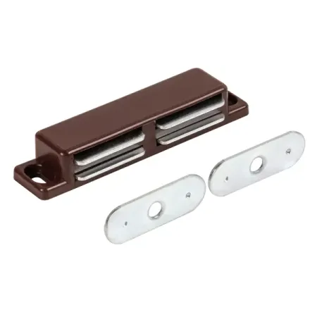Защелка магнитная 18x75 мм пластик цвет коричневый магнитные защелки moonbiffy для шкафов