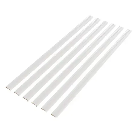 Наличник Волна телескопический 2400x80x16 мм эмаль цвет белый (6 шт.) наличник веллдорис белый 70мм телескопический