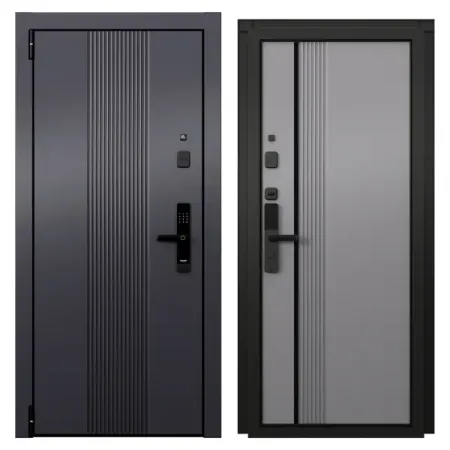 Входная дверь металлическая Протон Лайн 86x205 см левая гриджио