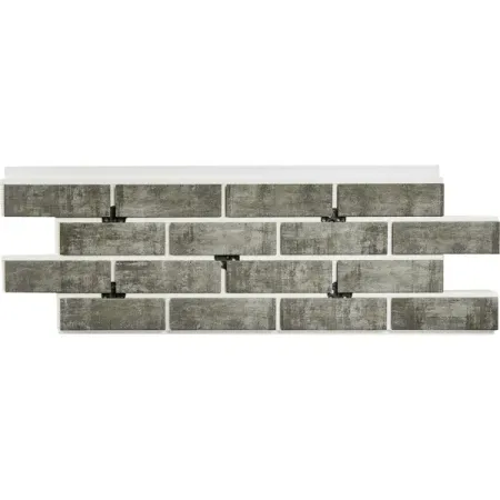 Термопанель рядовая Мосстрой-31 Brick Wall серый 118x41x5 см