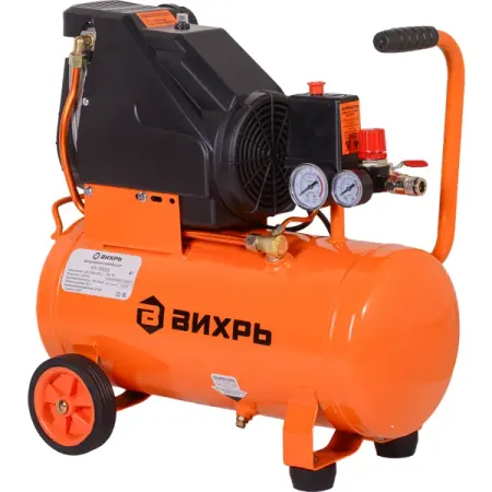 Компрессор поршневой безмасляный Вихрь КП-195/24, 24 л 195 л/мин