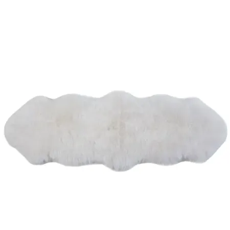 Шкура Овечья двойная 50х155 см шерсть цвет белый юлия волкодав шкура