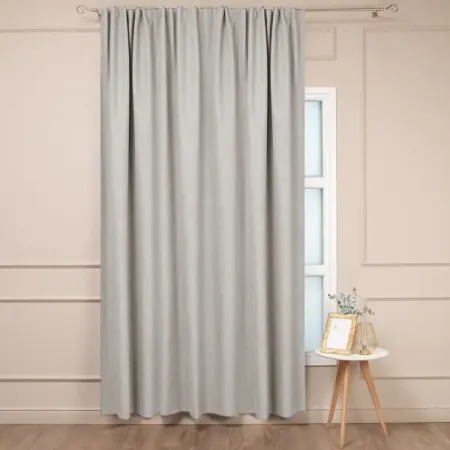 Штора на ленте блэкаут 200x280 см эко лен цвет бежевый