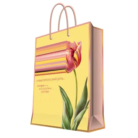 Подарочный пакет Прекрасный день 18x0.4x23 см цвет разноцветный гс пакет воронеж 18 23 8 бумага