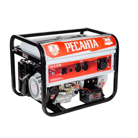 Генератор бензиновый Ресанта БГ-8.0, 8 кВт автомобильный регулятор генератора для jac refine m3 s3 m5 14v 110a