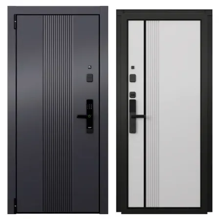 Входная дверь металлическая Протон Лайн 86x205 см левая бьянко