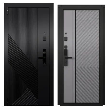 Входная дверь металлическая Протон Стар 86x205 см левая гриджио