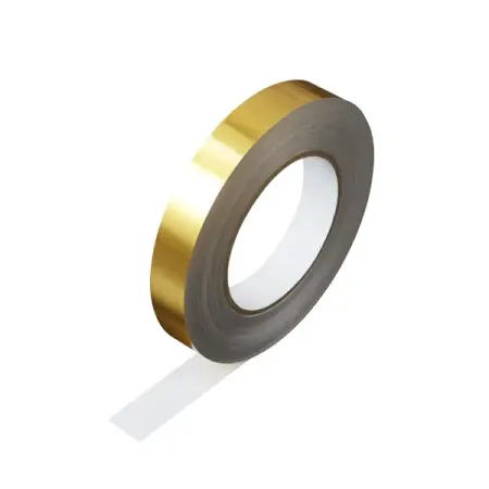 Декоративная клейкая лента ПВХ 0.15x50 м цвет золотой