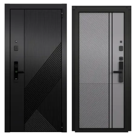 Входная дверь металлическая Протон Стар 95x205 см правая гриджио