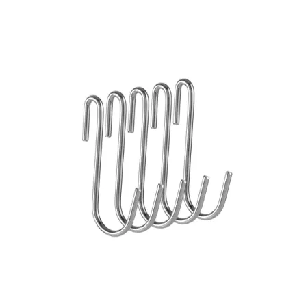 Крючок для стеллажа KONSENSA цвет хром 5 шт.