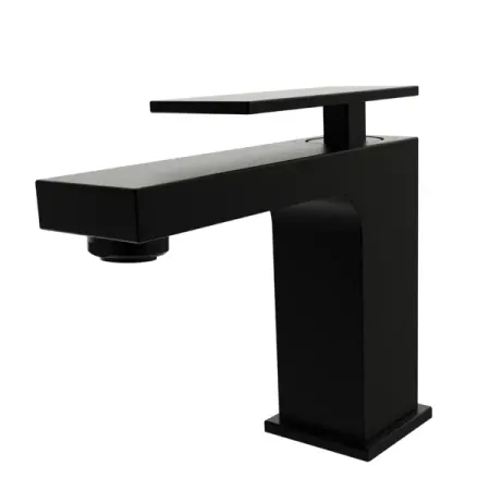 Смеситель для раковины KONSENSA Прато однорычажный цвет черный матовый смеситель для раковины altini shine 10531002 c однорычажный на столешницу