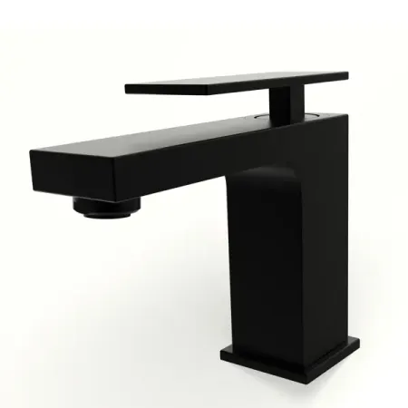 Смеситель для раковины KONSENSA Прато однорычажный цвет черный матовый
