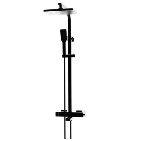 Душевая система KONSENSA Прато со смесителем цвет черный матовый анатолий алексеевич панычев сырьевые ресурсы для производства природнолегированной стали