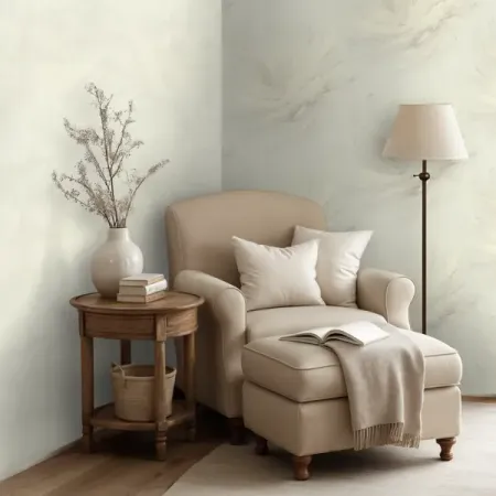 Обои флизелиновые Euro Decor Flora белые 1.06 м ED7325-00