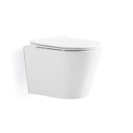 Подвесной унитаз Alcora Stella безободковый с сиденьем микролифт