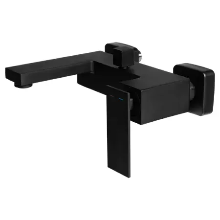 Смеситель для ванны KONSENSA Прато однорычажный цвет черный матовый