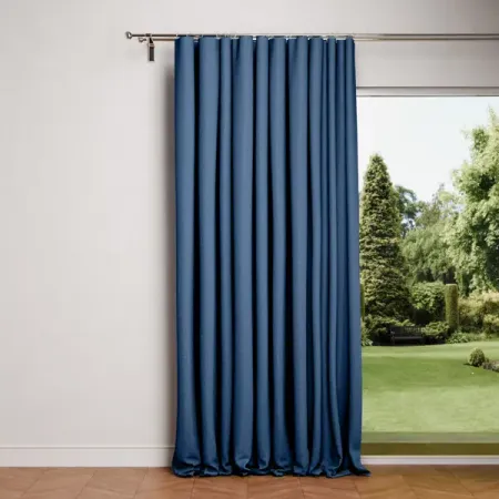 Штора на ленте Меланж 200x280 см цвет синий комплект штор на ленте 145x280 см чернильно синий
