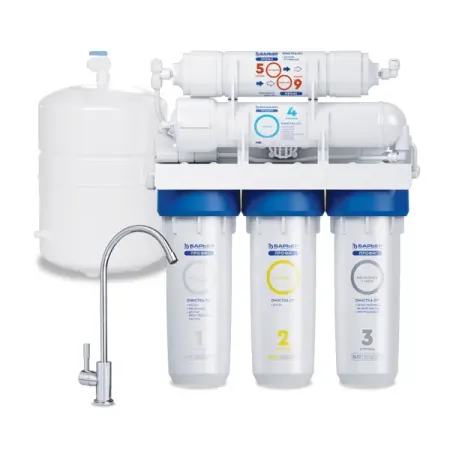 Система обратного осмоса Барьер Профи ОСМО 100 Р 5 ступеней бак 12 л кран в комплекте