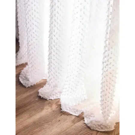 Тюль на ленте Miamoza Снежок 300x280 см цвет белый штора тюлевая на шт ленте sanpa кэнди под батист 300х270см белый арт hp10779 1 1e
