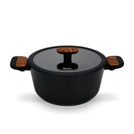 Кастрюля Fissman Feorella стеклянная крышка 24 см, 4,43 л