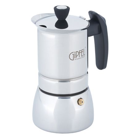 Кофеварка Gipfel Vals гейзерная 13х18 см, 200 мл