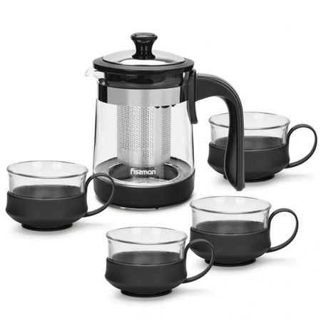 Набор Fissman чайный 5 предметов, стекло