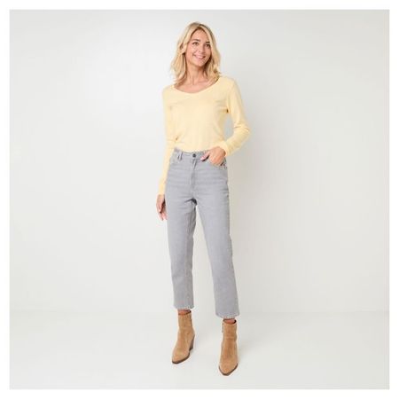 Джинсы женские InExtenso прямые серые