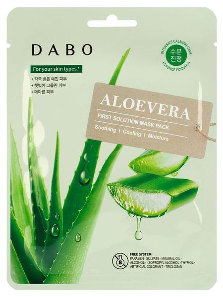 Тканевая маска Dabo с экстрактом алоэ, 23 г
