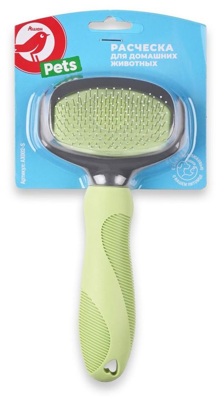 Расческа для кошек АШАН Красная птица, 17,4х8,1 см