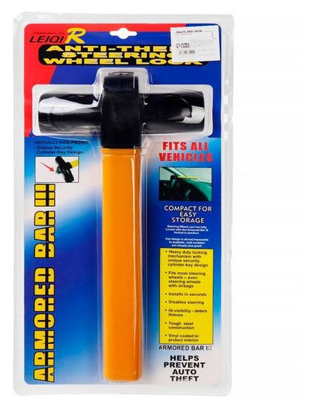 Замок противоугонный на руль автомобиля усиленный