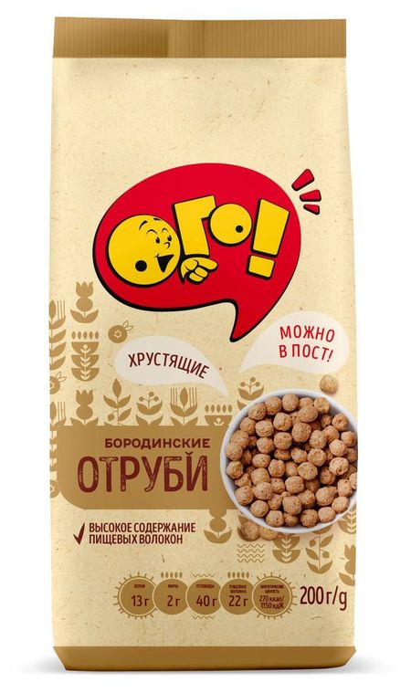 Отруби ОГО! Бородинские экструдированные, 200 г