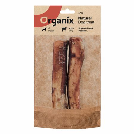Еда Organix лакомства Премиум лакомство бычий корень L (70 г)