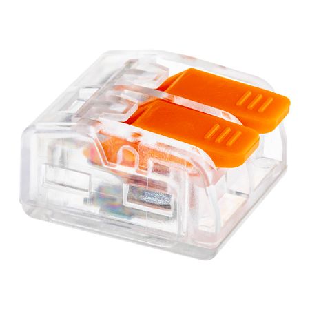 Клемма на 2 провода Duwi СМК 223-412 4 кв.мм с рычажками без пасты (5 шт.) (26612 9)