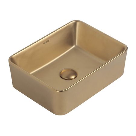 Раковина Abber Rechteck 41 см накладная золото матовое (AC2213MMG)