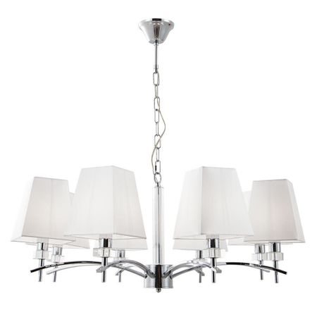 Люстра подвесная Arte Lamp Kensington E14 320 Вт 6 кв.м (A4098LM-8CC) люстра подвесная светпром лен 3х40вт е14 текстиль молочный