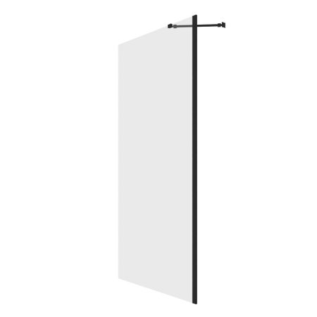 Душевая перегородка RGW WA 102В черная 100х195 см стекло прозрачное 6 мм